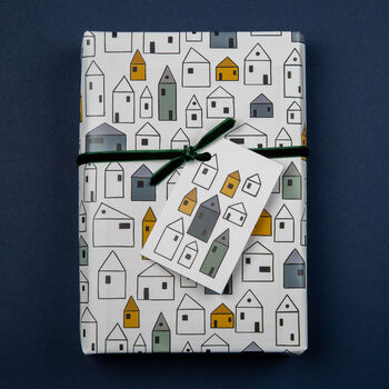 Little Houses Wrapping Paper, 4 of 9