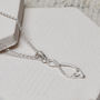 Sterling Silver Simple Celtic Loop Necklace, thumbnail 1 of 6