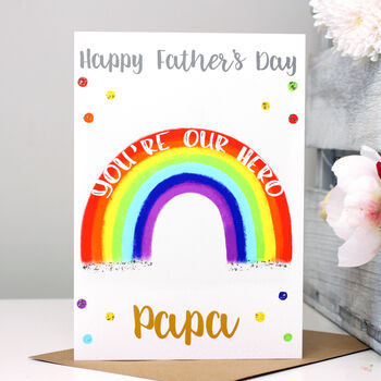 Rainbow Hero Father's Day Card, 5 of 6