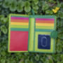 Lime Green Multi Colour Leather Purse Wallet Rfid, thumbnail 2 of 10