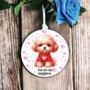 Personalised Pet Poodle Love Decoration, thumbnail 1 of 2