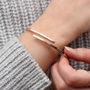 Personalised Gold Plated Or Sterling Silver Open Bangle, thumbnail 1 of 7