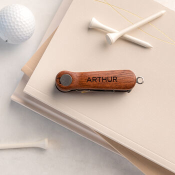 Personalised Wooden Golf Tool, 2 of 3