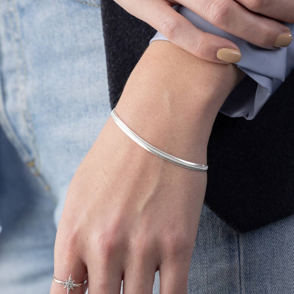 Flat Snake Chain Bracelet By Scream Pretty