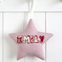 Personalised Embroidered Fabric Star Gift, thumbnail 7 of 12