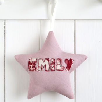 Personalised Embroidered Fabric Star Gift, 7 of 12