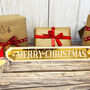 Gold Mirror Acrylic Merry Christmas Sign Small, thumbnail 5 of 5