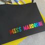 Personalised Rainbow Teacher Name Pouch/Pencil Case, thumbnail 3 of 4
