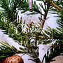 Personalised First Christmas Married Hanging Decoration, thumbnail 1 of 2