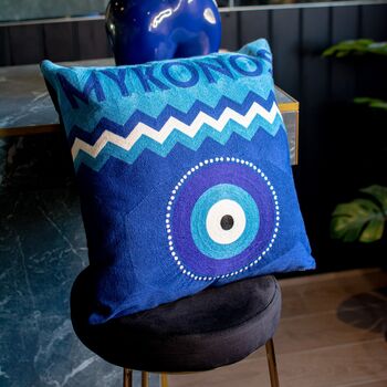 Mykonos Needlepoint Pillow, 4 of 5