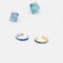 Sterling Silver Sapphire Blue Ombre Cz Ear Cuff, thumbnail 5 of 10