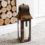 Aged Brass Lantern Candle Holder, thumbnail 3 of 4