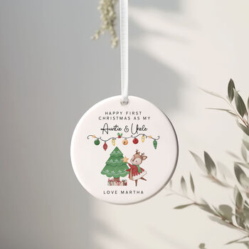 First Christmas Ornament For New Mum Dad Grandma Grandad Uncle Auntie, 2 of 9
