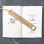 Personalised Gift Oak Bookmark Sun, Stars And The Moon, thumbnail 3 of 8