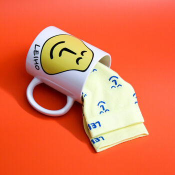 'Smiley Socks In A Mug' Gift Set, 2 of 3
