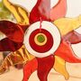 Vibrant Orange And Red Sunshine And Rays Sun Catcher, thumbnail 5 of 5