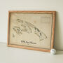 Personalised Vintage Golf Map Art For Any Golf Course, thumbnail 2 of 5