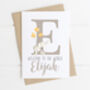 Personalised New Baby Card Elephants, thumbnail 6 of 6