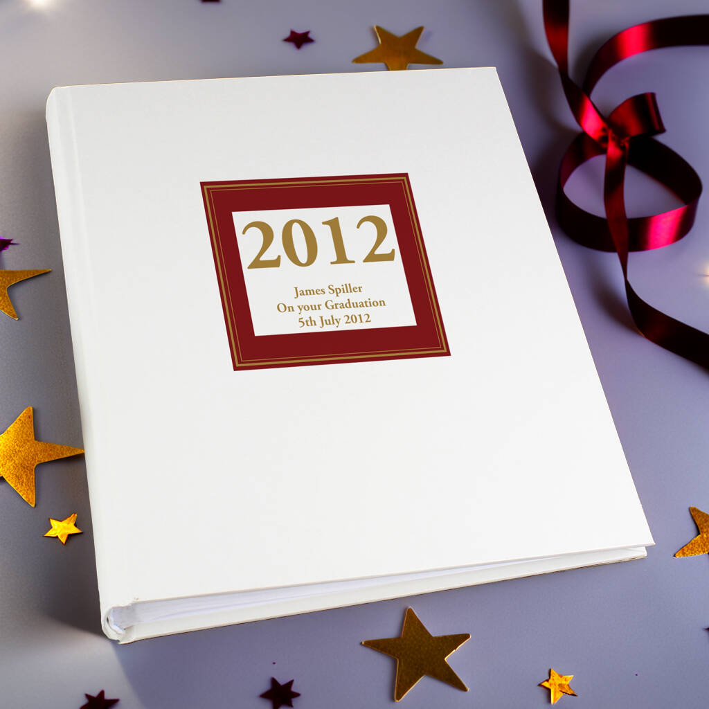 Personalised Red Square Traditional Photo Album, 1 of 4