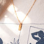 Personalised Textured Simple Bar Necklace, thumbnail 5 of 12