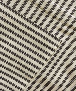 Blue Stripes Cotton Apron With Pleating Channels, 5 of 5
