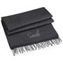 Classic Woven Scarf With Personalised Embroidered Name, thumbnail 9 of 12