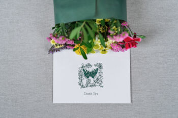 'Thank You' Fresh Flower Posy And Card Gift, 3 of 11