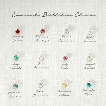Annette Birthstone Charm Necklace, 4 of 12