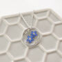 Forget Me Not Flower Necklace, thumbnail 2 of 5