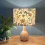 Whinfell Mineral And Bronze Floral Drum Lampshades, thumbnail 3 of 9