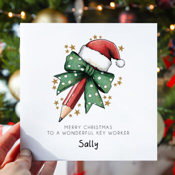 Thank You Teacher/Teaching Assistant, Christmas Card, 4 of 4