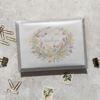 Spring Flowers Thank You Cards And Envelopes, 8 of 9