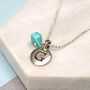 Personalised Initial Birthstone Necklace, thumbnail 3 of 8