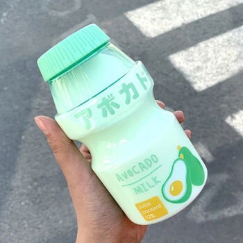 Kawaii Yogurt Style Water Bottle With Carry Strap, 10 of 11