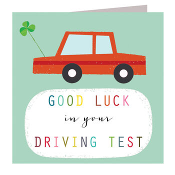 Driving Test Good Luck Card, 2 of 4