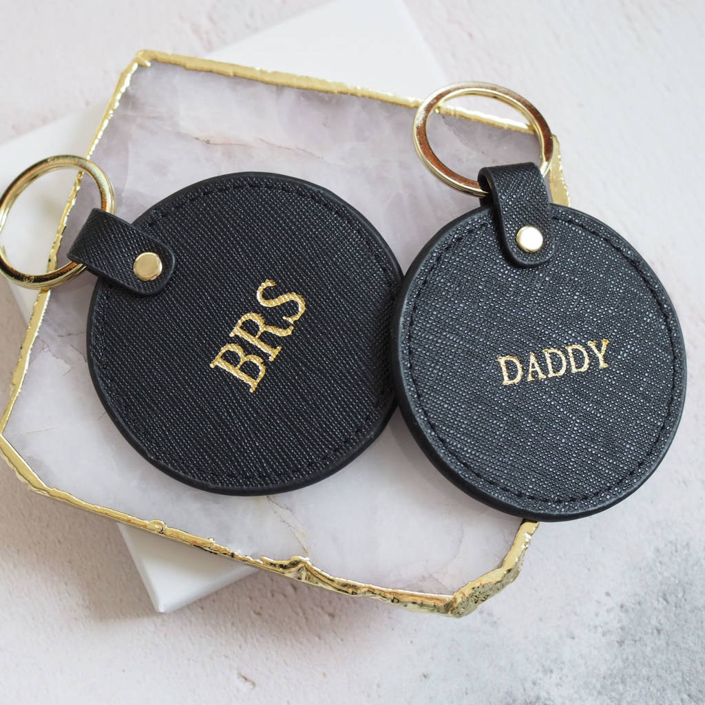 personalised father's day men's keyring by studio seed