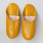 Women's Basic Moroccan Leather Slippers, thumbnail 9 of 12