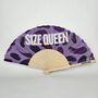 Handheld Size Queen Folding Fan, thumbnail 2 of 3