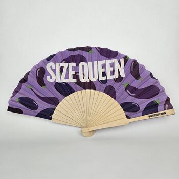 Handheld Size Queen Folding Fan, 2 of 3