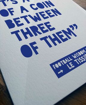 Funny Football Birthday Card Le Tiss Quote, 4 of 5