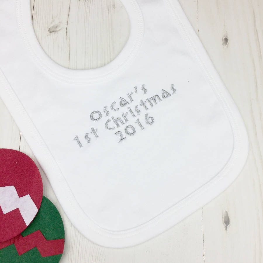 personalised embroidered bibs