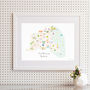 Map Of East Yorkshire Art Print, thumbnail 3 of 9