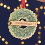 Personalised Wreath Family Christmas Tree Decoration, thumbnail 5 of 7