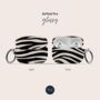 Zebra Print Air Pods Case With Keychain, thumbnail 4 of 5