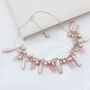 Unusual Assorted Pearl Necklace On Sterling Silver Chain, thumbnail 4 of 12