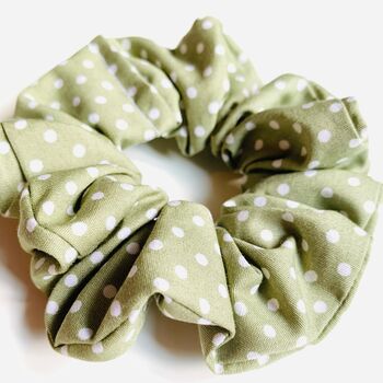 Green Spotty Hairband And Scrunchie Set, 2 of 4