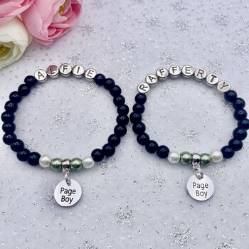 Personalised Page Boy Bracelet, Wedding Bracelet, 2 of 12