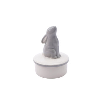Ceramic Stargazing Hare Trinket Pot, 2 of 3