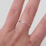 Plain Sterling Silver Stacking Ring, thumbnail 4 of 5