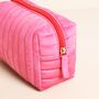 Pink And Red Velvet Bow Makeup Bag, thumbnail 4 of 4